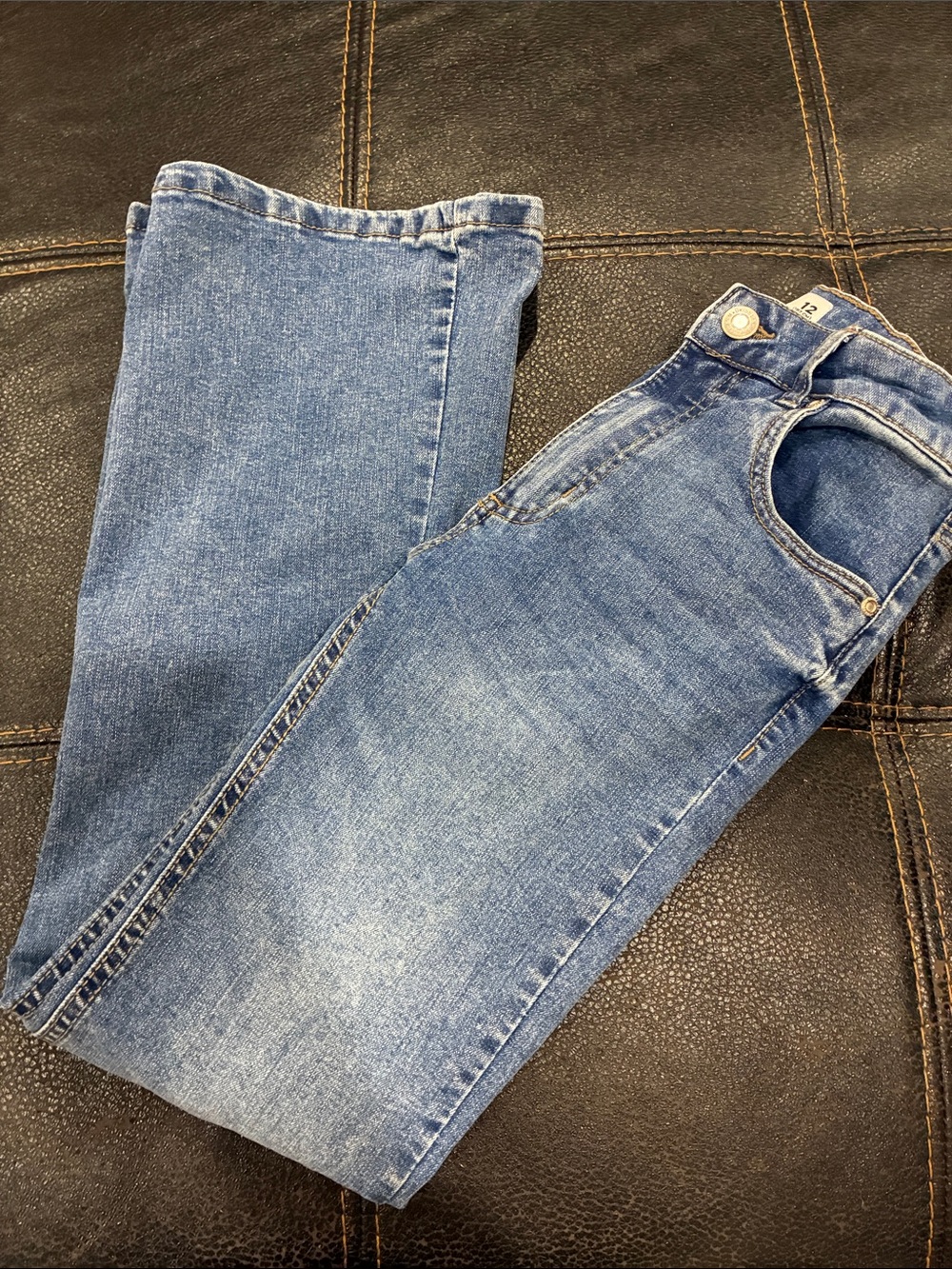 Girls Blue Denim Jeans - Size 12